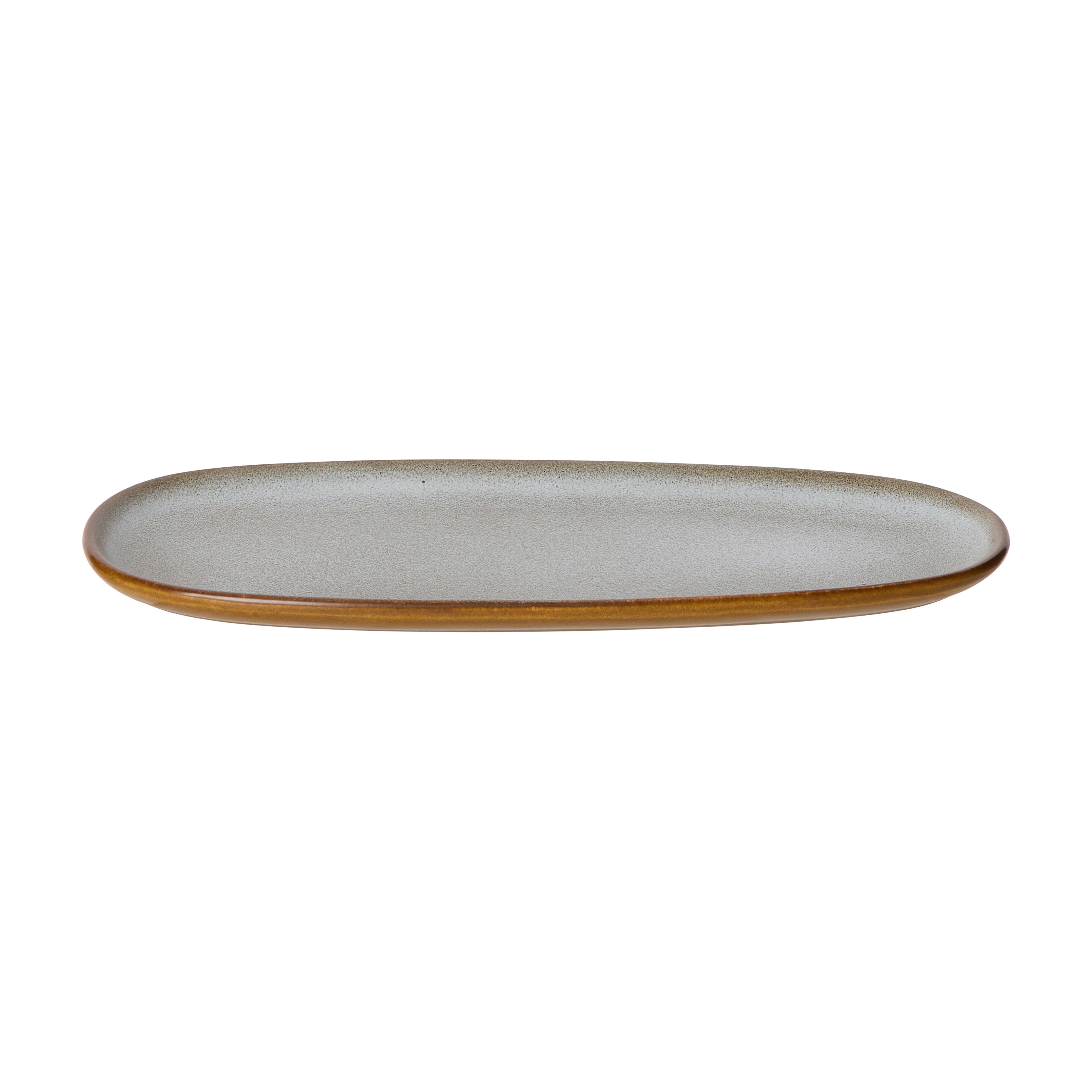 Davis & Waddell Rafe Oval Platter Grey & Brown