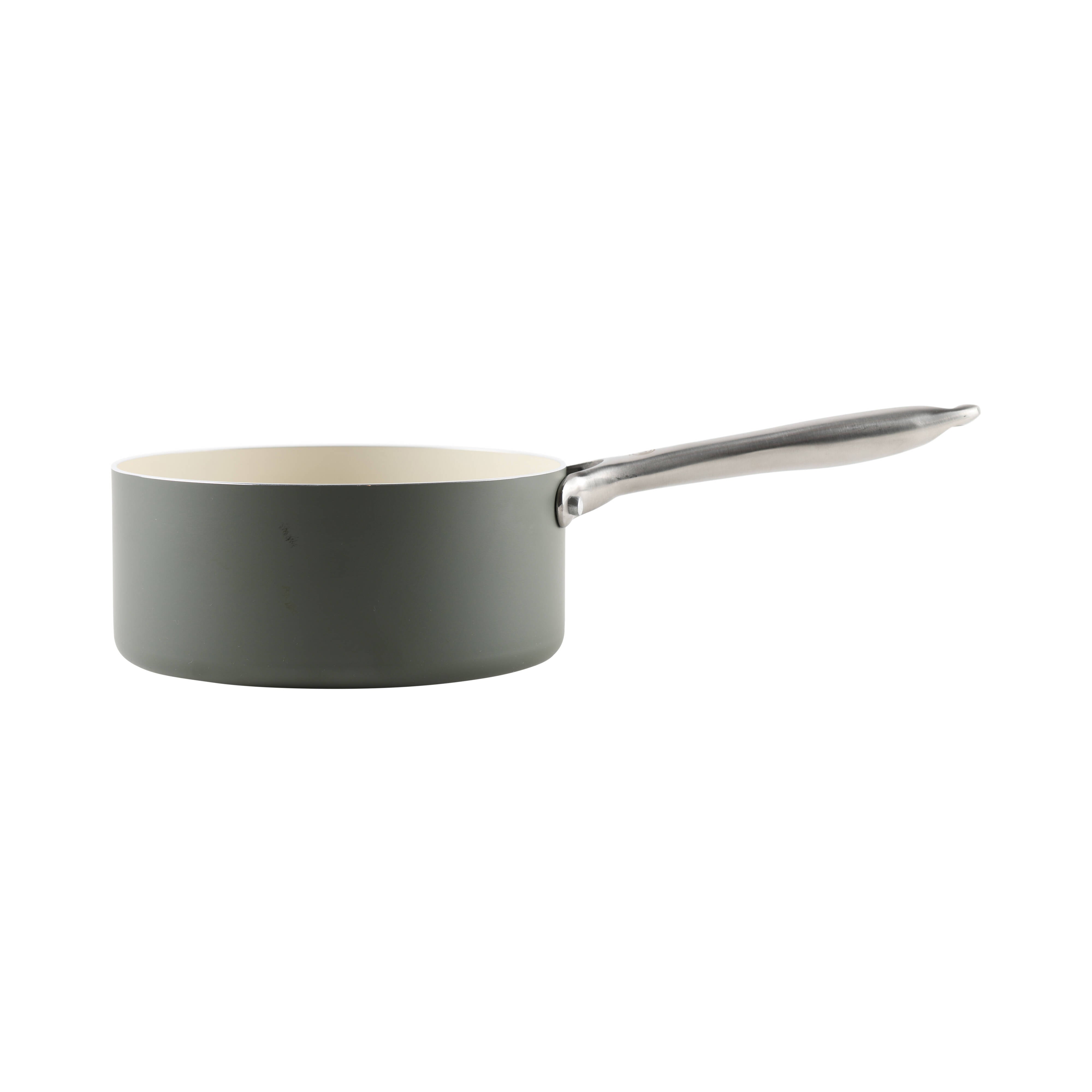 MasterChef Sage Elementa Saucepan with Lid 18cm Sage & Cream