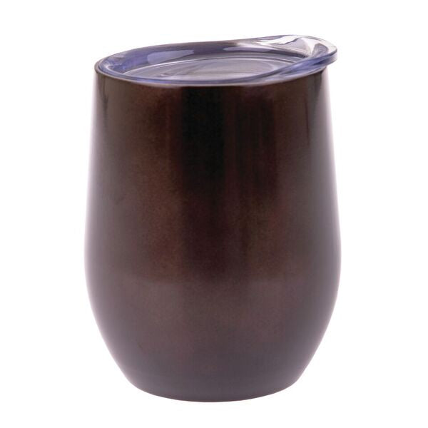 Oasis Stainless Steel Double Wall Wine Tumbler 330ml - Smoke