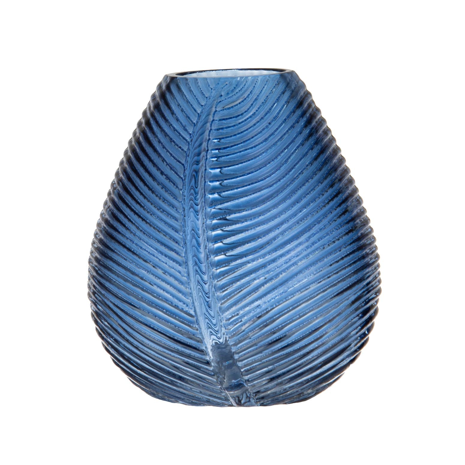 Ladelle Chelsea Blue Leaf Small Vase
