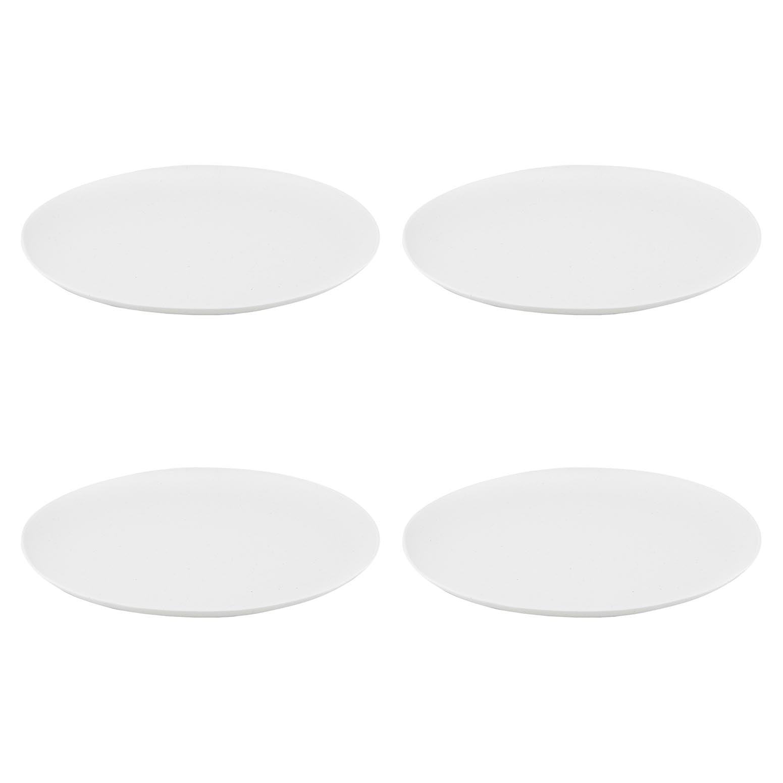 Eco Ladelle Flinders PET White 4pk Plate