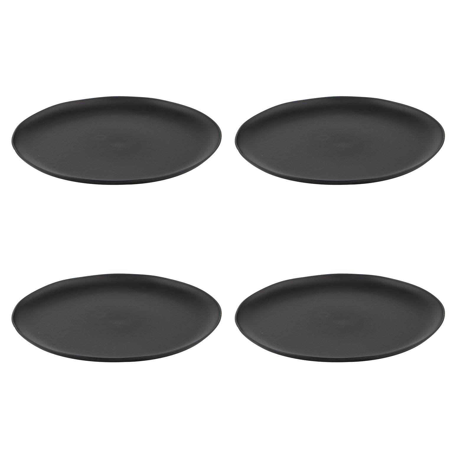 Eco Ladelle Flinders PET Charcoal 4pk Plate