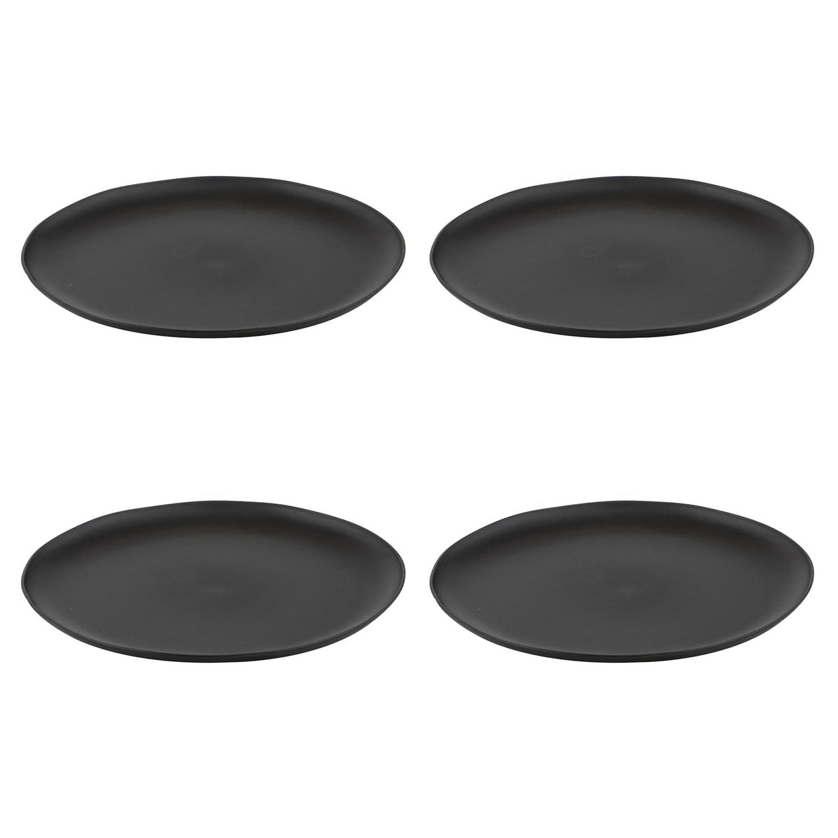 Eco Ladelle Flinders PET Charcoal 4pk Plate