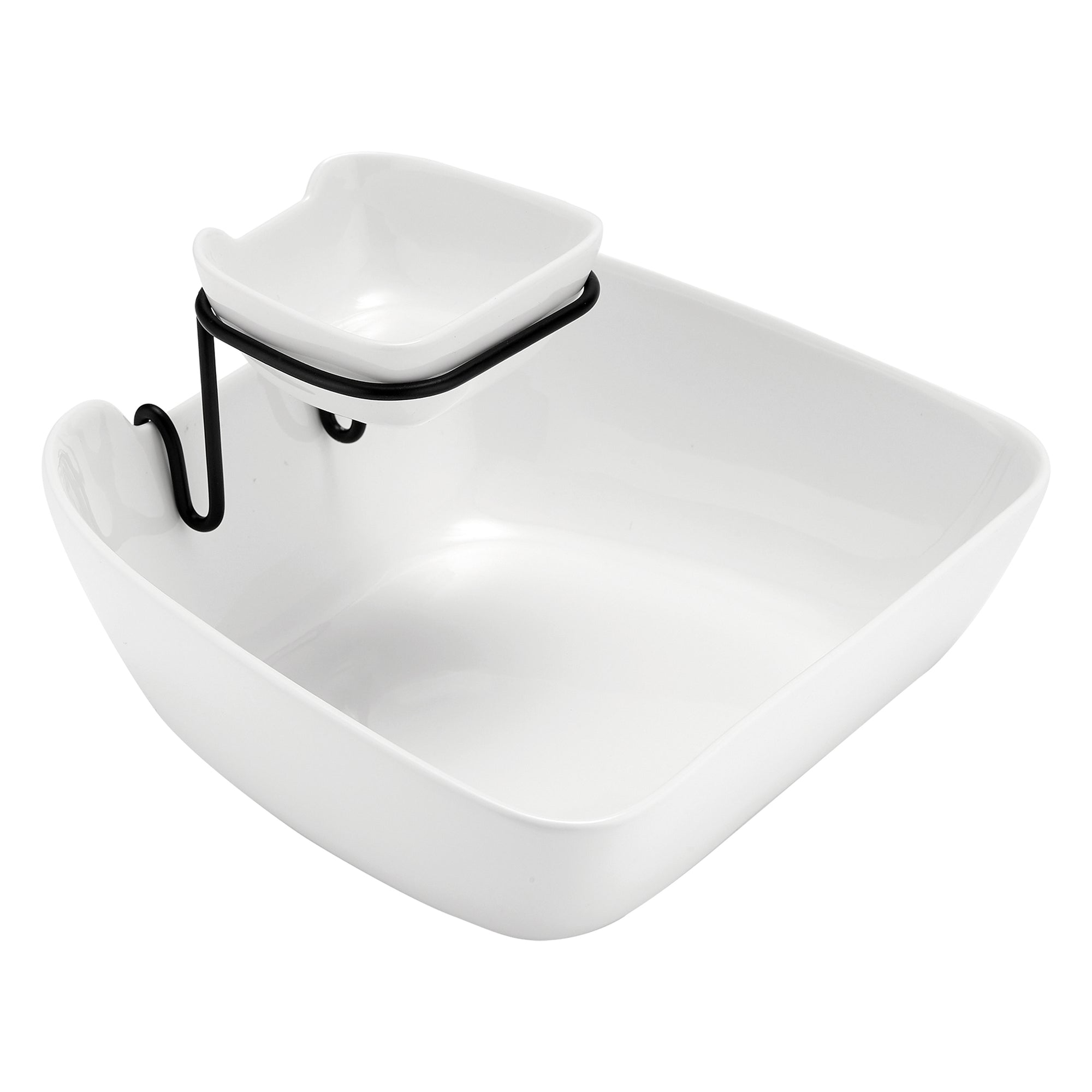 Ladelle Alto Serve & Share Double Layer Chip & Dip Bowl