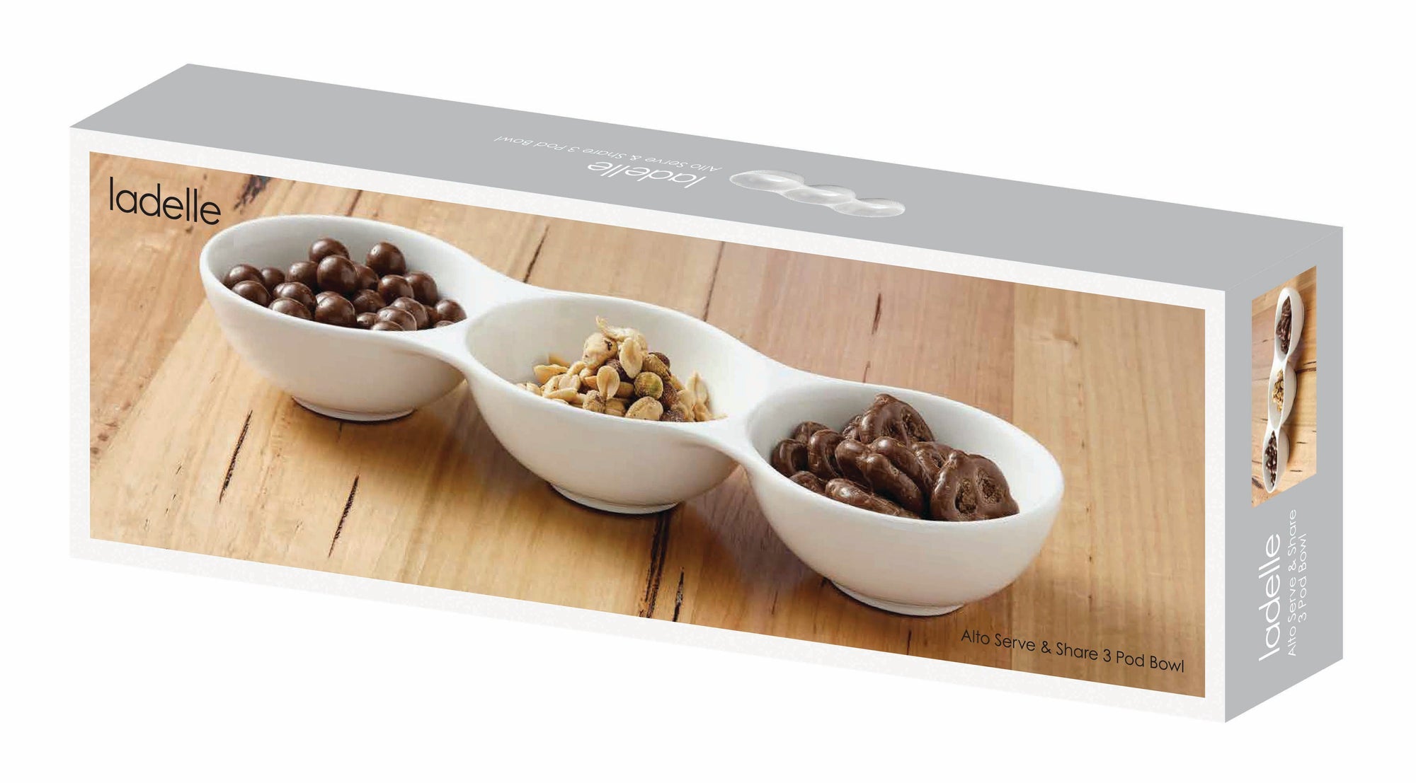 Ladelle Alto Serve & Share 3 Pod Bowl