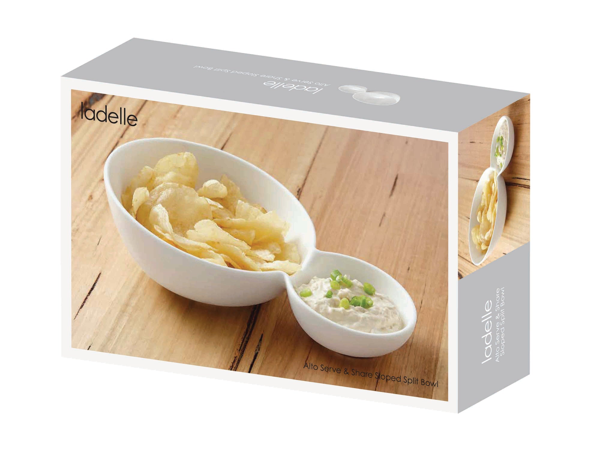 Ladelle Alto Serve & Share Sloped Split Bowl