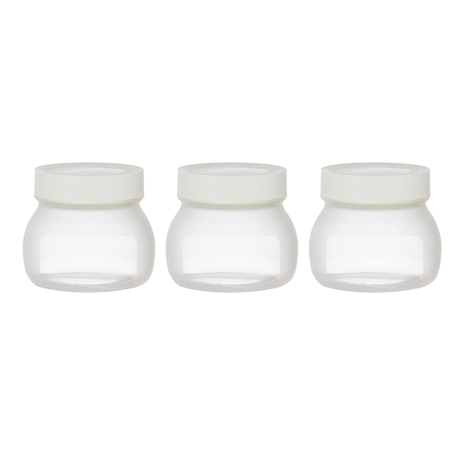 Eco Ladelle Eco Flexi White 3pk Small Jar