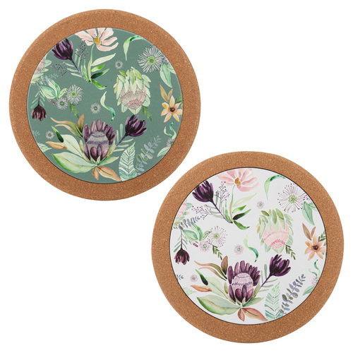 Ladelle Leura Assorted 2pk Cork Trivet