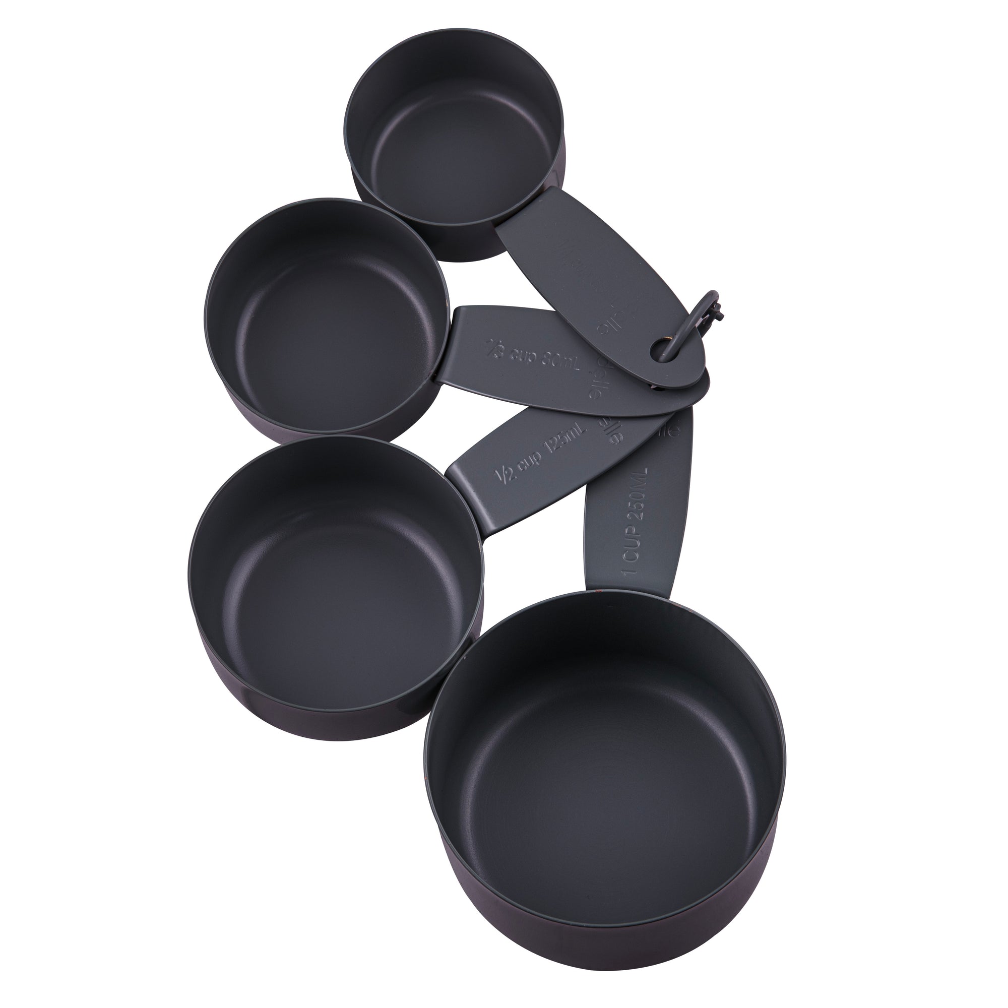 Ladelle Essentials Charcoal Set of 4 Measuring Cups
