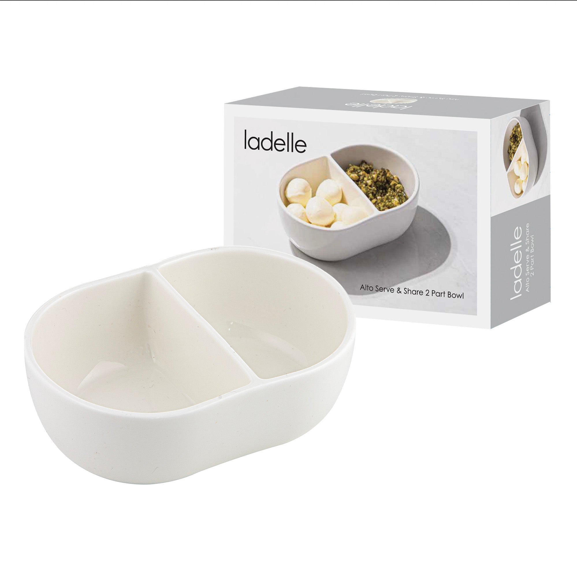 Ladelle Alto Serve & Share 2 Part Bowl
