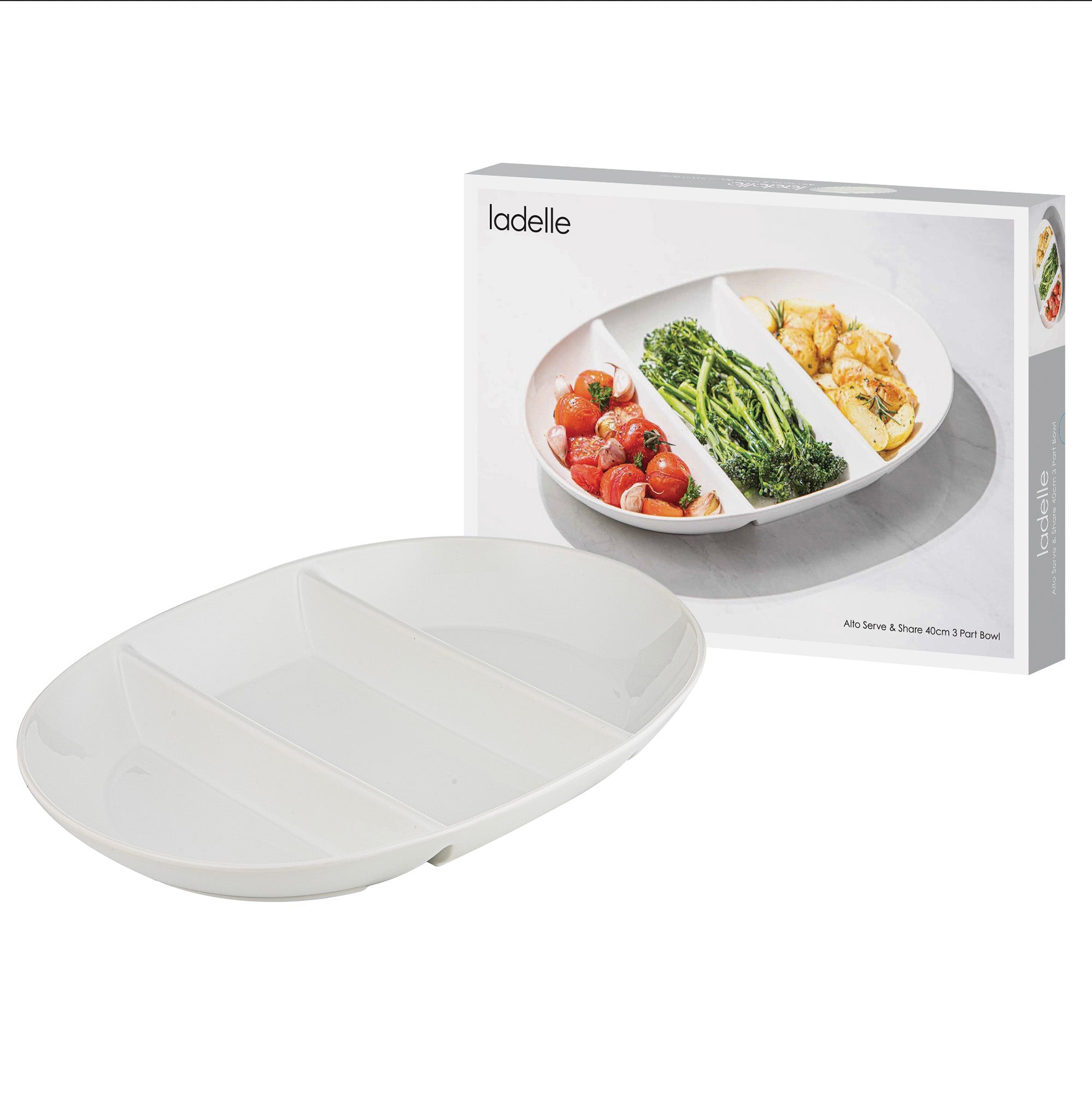 Ladelle Alto Serve & Share 40cm 3 Part Bowl