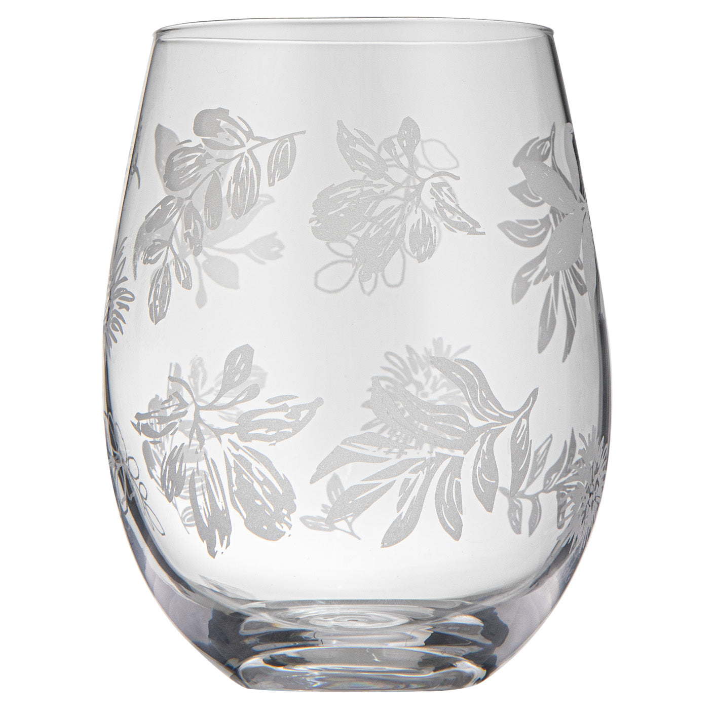 Ladelle Mossman Clear Etched 4pk Tumbler