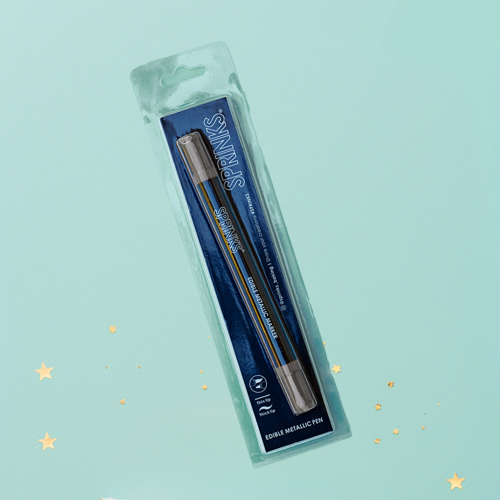 Sprinks Edible Metallic Pen Gunmetal