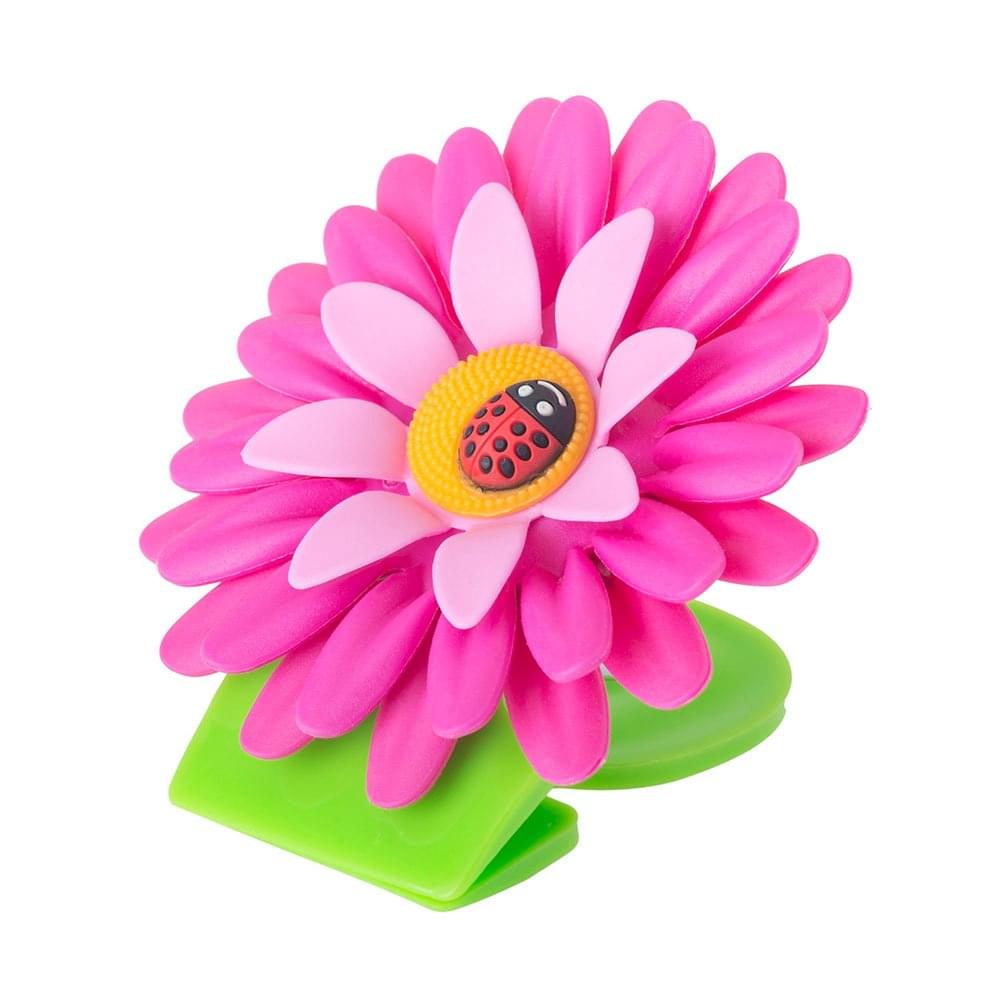 Vigar Flower Power Pink Magnet Clip 3pc