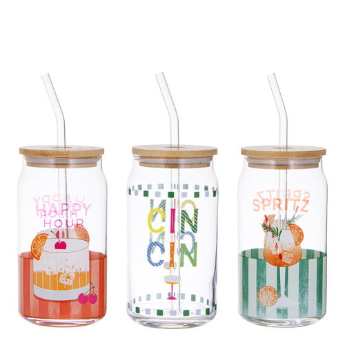 Ladelle Flavour Haven Mixed 12 Tumbler with Straw