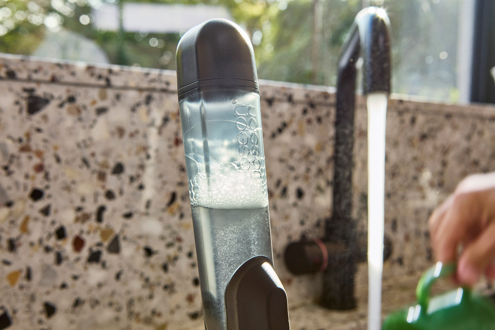 Joseph Joseph Sinktech Soap-Dispensing Dish Brush With Storage Stand