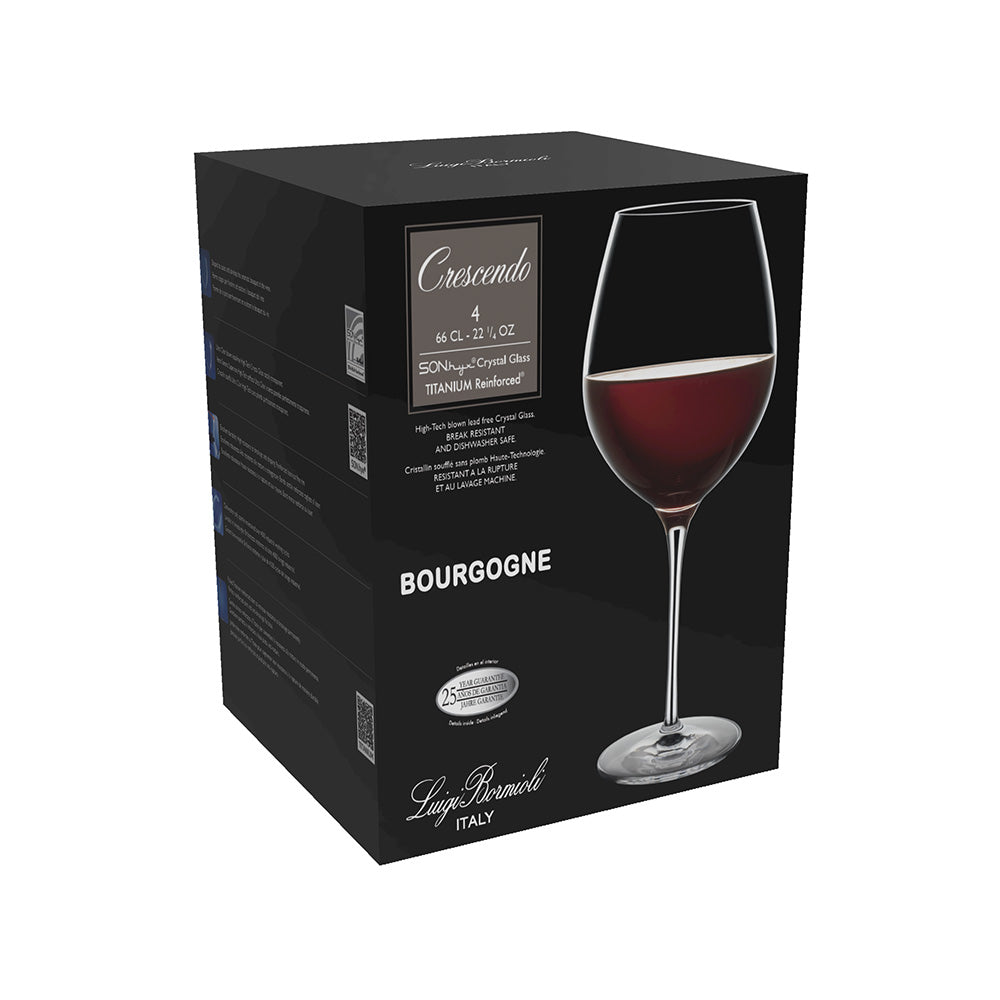 Luigi Bormioli Crescendo Red Wine 660ml Set of 4