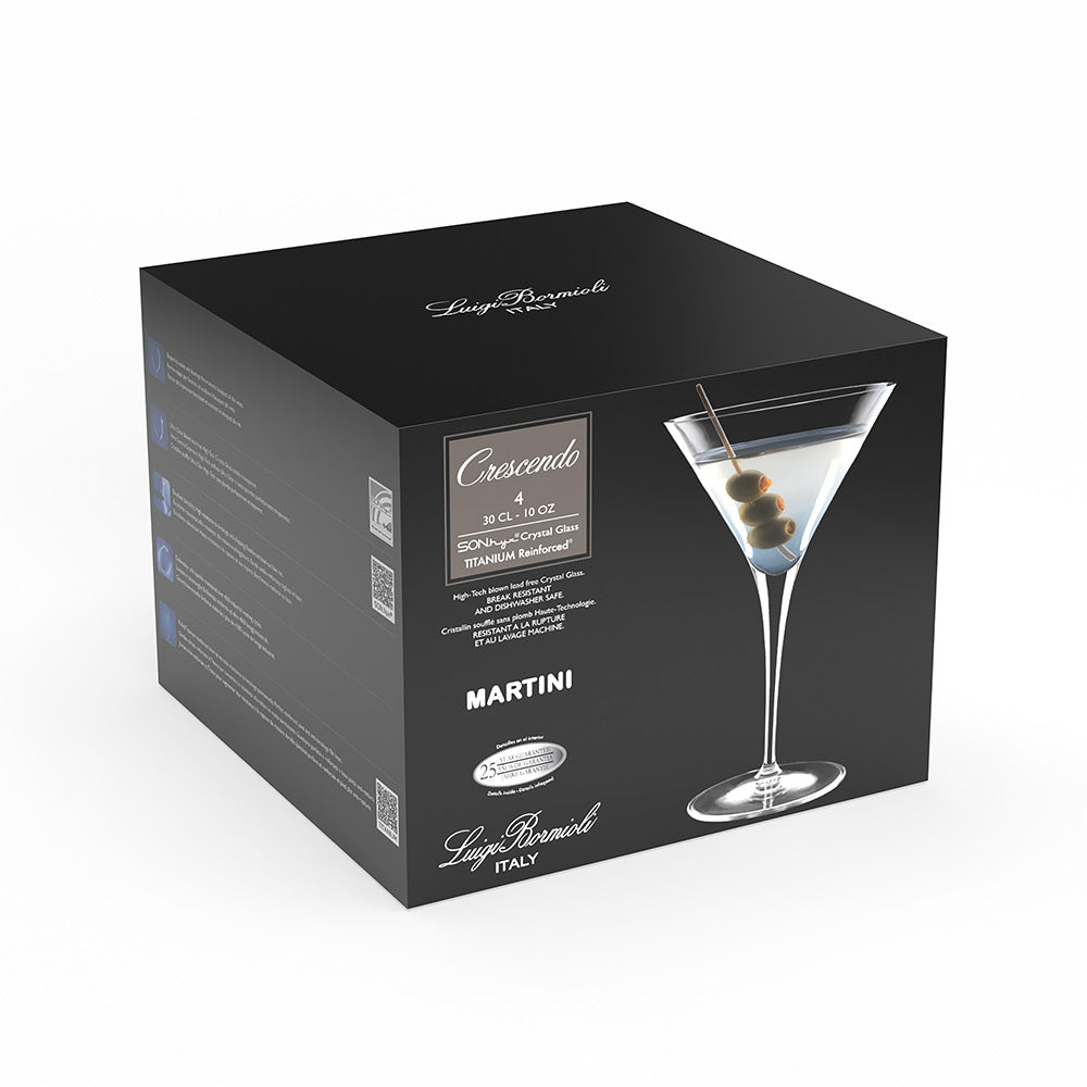 Luigi Bormioli Crescendo Martini 300ml Set of 4