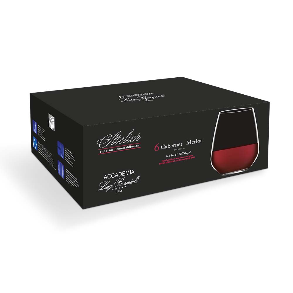 Luigi Bormioli Atelier Stemless Cabernet 670ml 6 pack
