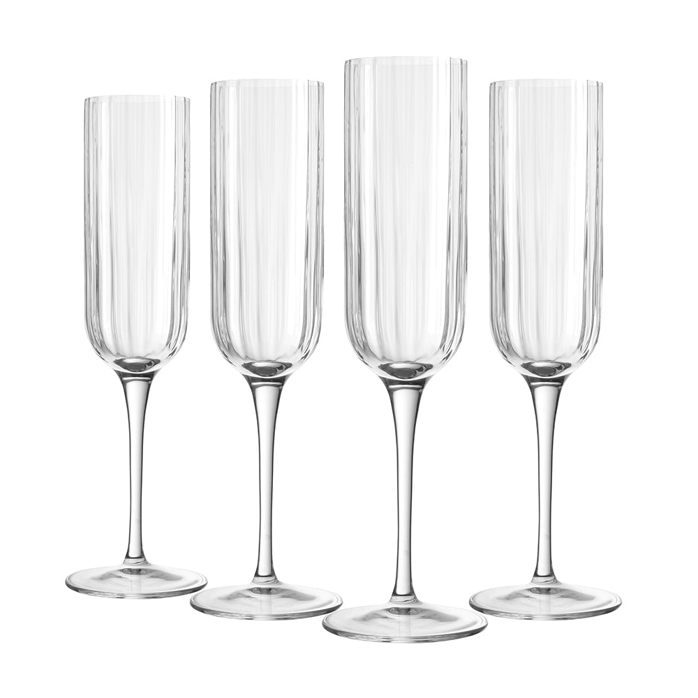 Luigi Bormioli Bach Flute 210ml Set of 4
