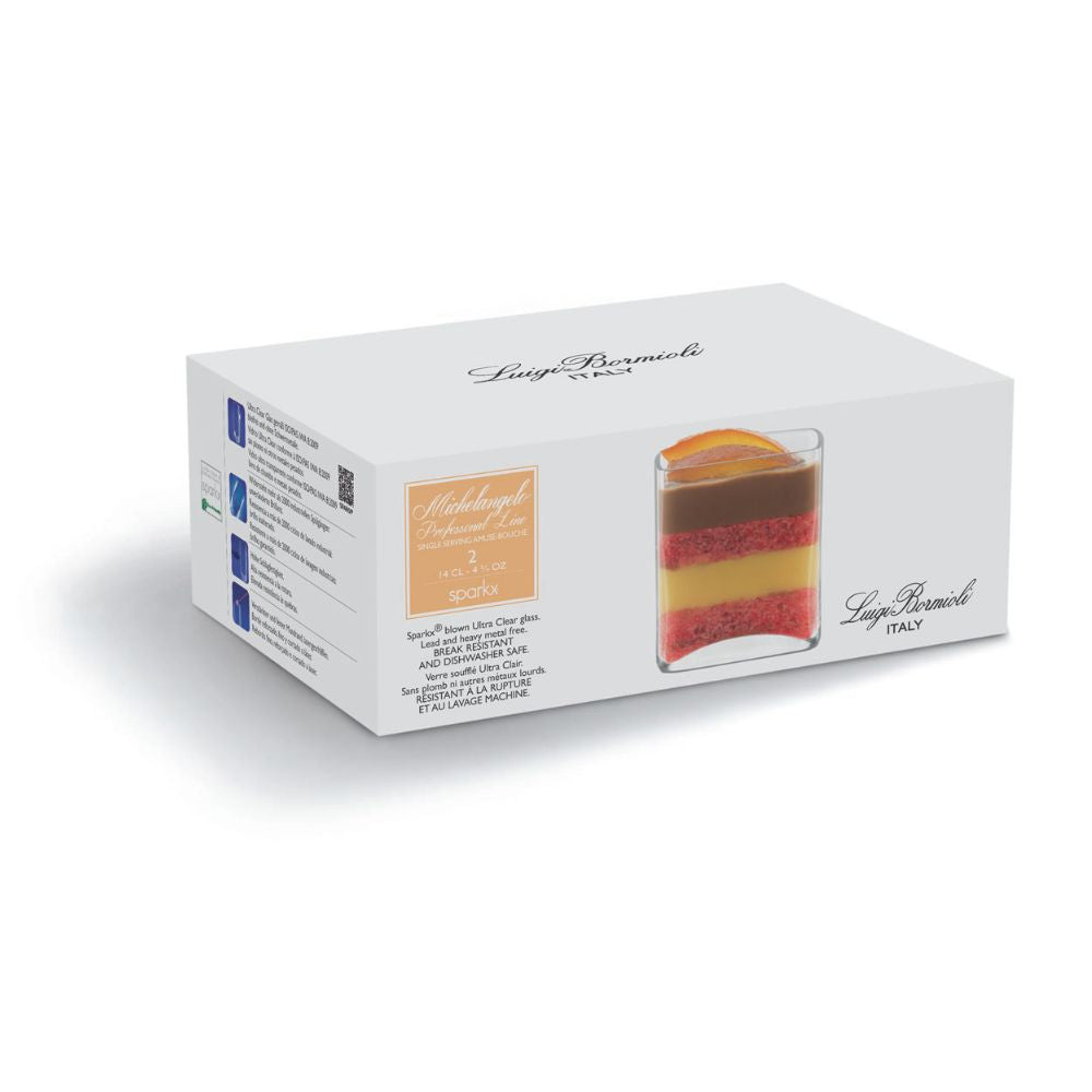 Luigi Bormioli Michelangelo Pro Single Serving Cube Set of 6