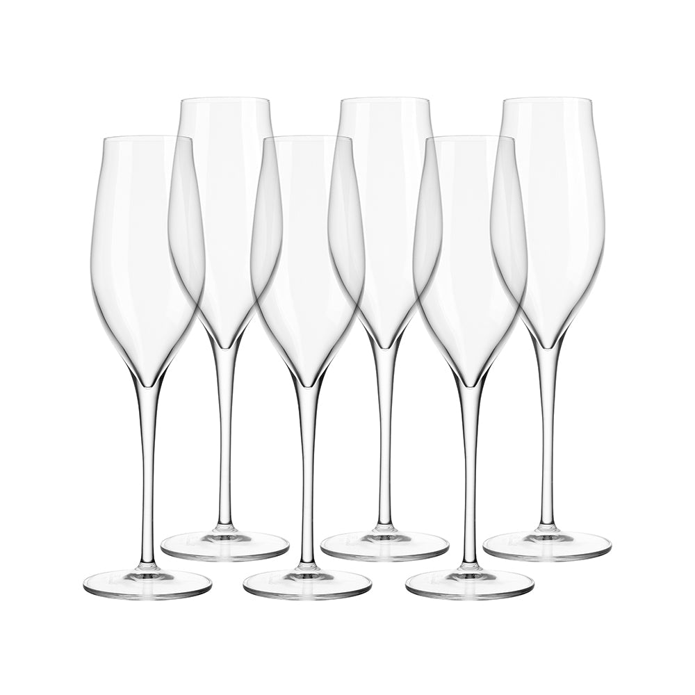 Luigi Bormioli Vinea Flute 200ml Set of 6