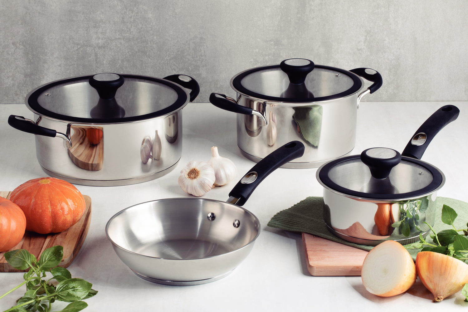 Tramontina 4-Piece Solar Cookware Set - Stainless Steel