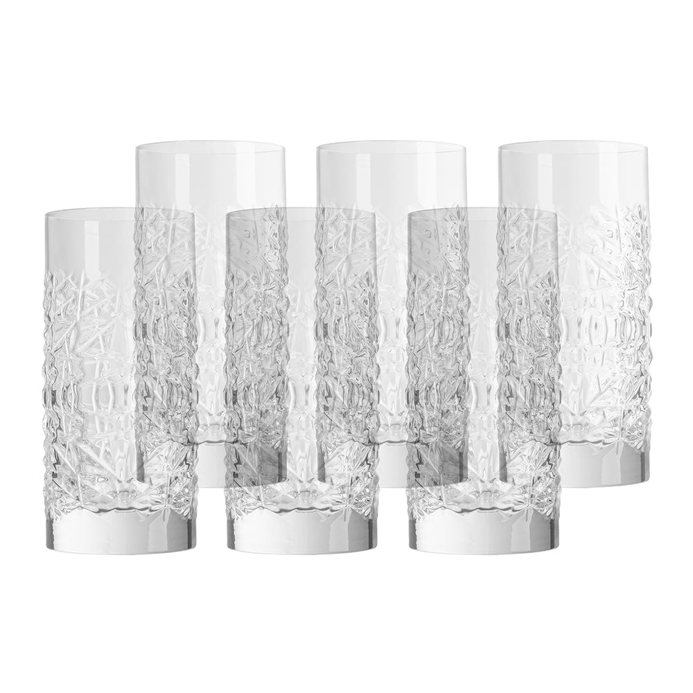 Luigi Bormioli Mixology Textures Highball 480ml 6 Pack