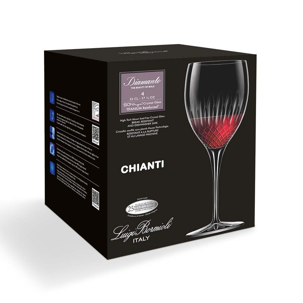 Luigi Bormioli Diamante Sangiovese 520ml 4 pack