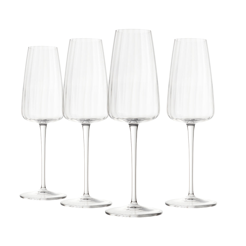 Luigi Bormioli Optica Flute 210ml 4 pack