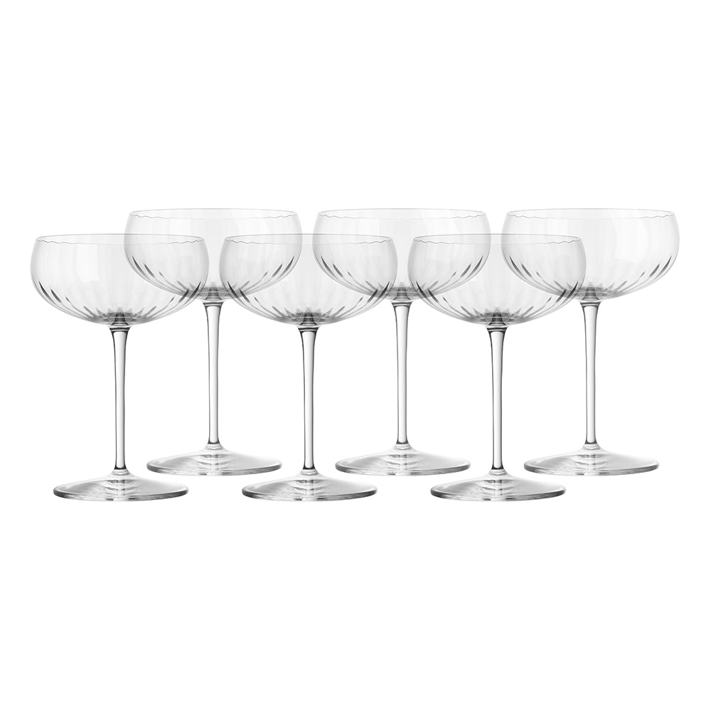 Luigi Bormioli Speakeasies Swing Champagne Coupe 300ml Set of 6