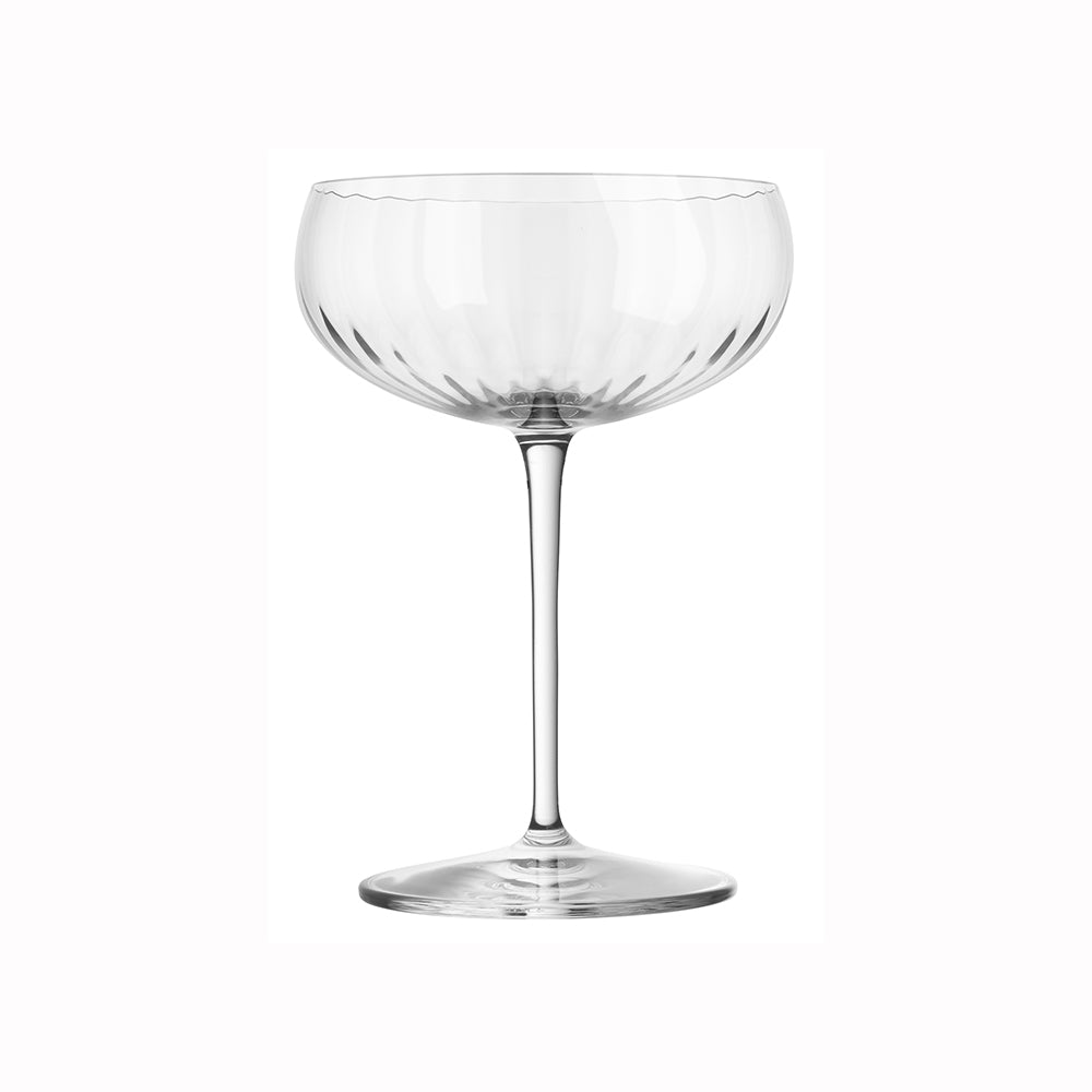 Luigi Bormioli Optica Champagne Coupe 300ml 4 pack