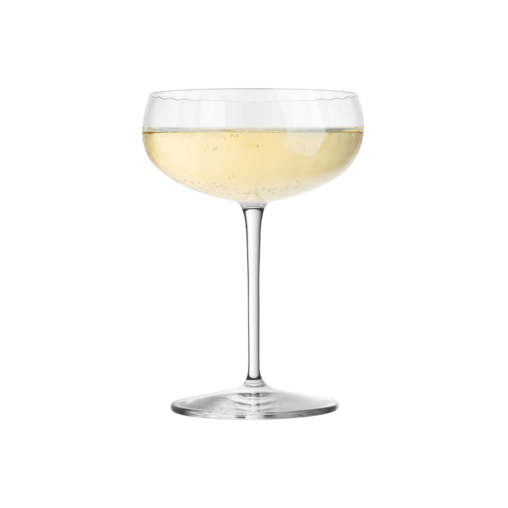 Luigi Bormioli Optica Champagne Coupe 300ml 4 pack