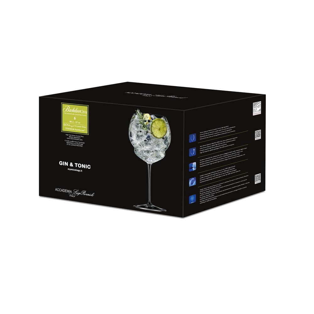 Luigi Bormioli Backdoor 20's Gin & Tonic 800ml Set of 6