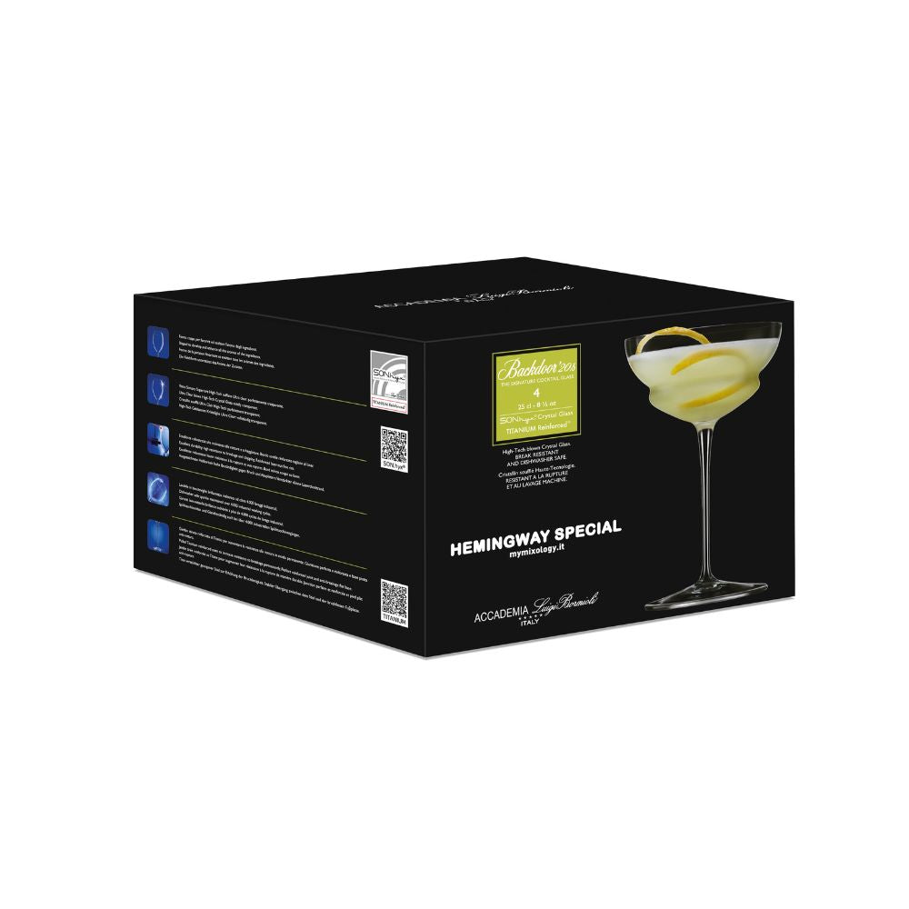 Luigi Bormioli Backdoor 20's Hemingway 250ml Set of 4