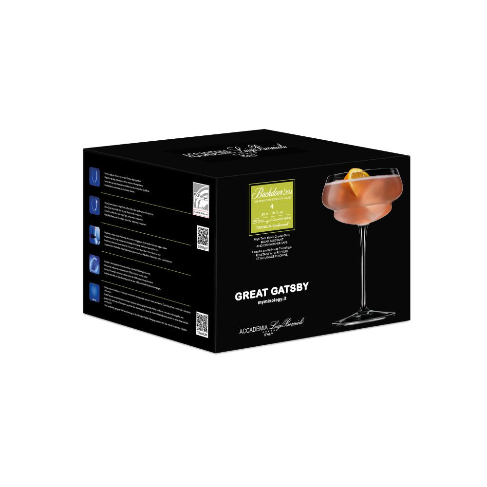 Luigi Bormioli Backdoor 20's Great Gatsby 300ml Set of 4