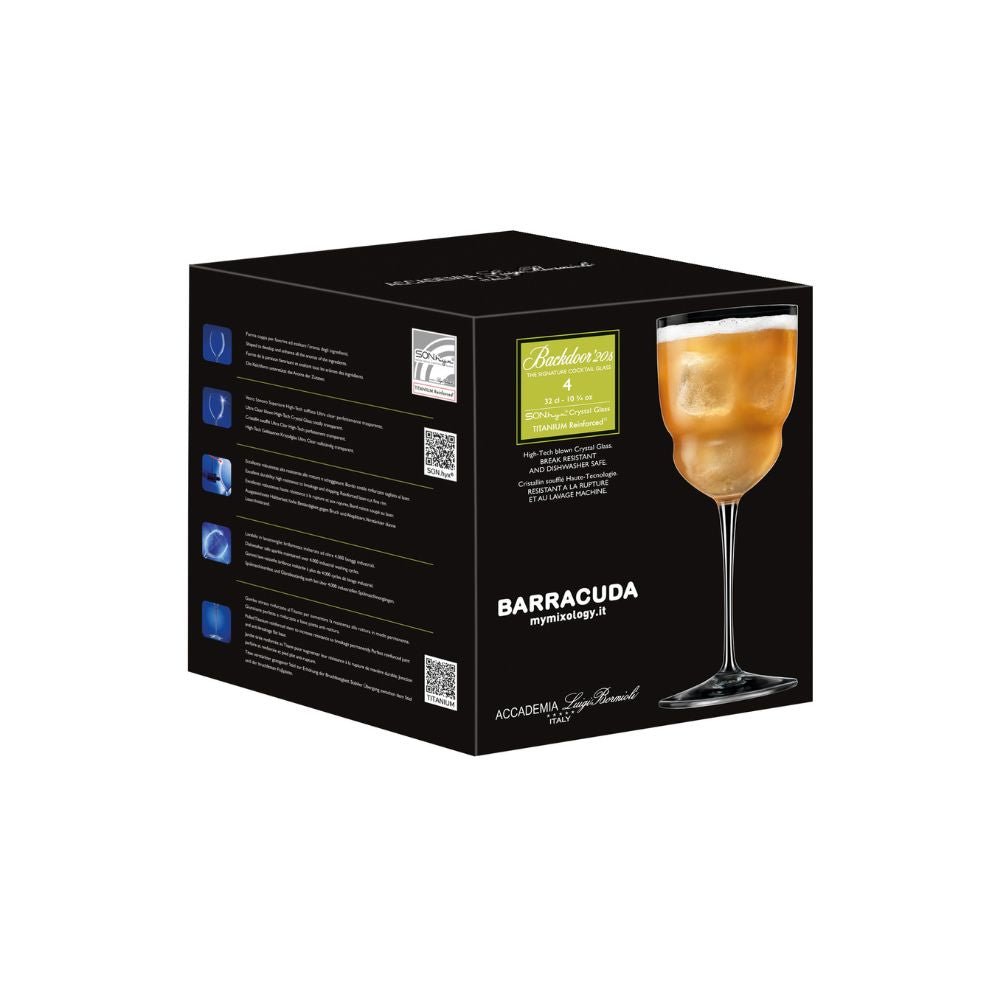 Luigi Bormioli Backdoor 20's Barracuda 320ml Set of 4