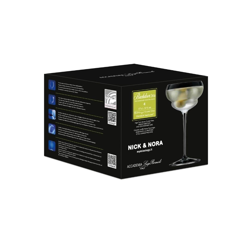 Luigi Bormioli Backdoor 20's Nick & Nora 170ml Set of 4