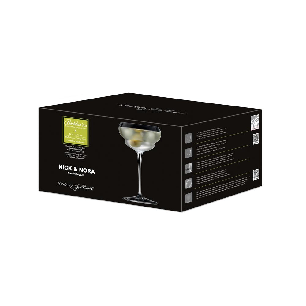 Luigi Bormioli Backdoor 20's Nick & Nora 170ml Set of 6