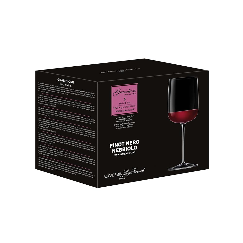 Luigi Bormioli Grandioso Pinot 550ml Set of 6