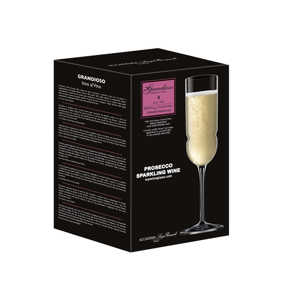 Luigi Bormioli Grandioso Champagne 210ml Set of 6