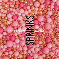 Sprinks Velvet Crunch Sprinkles Pink 500g