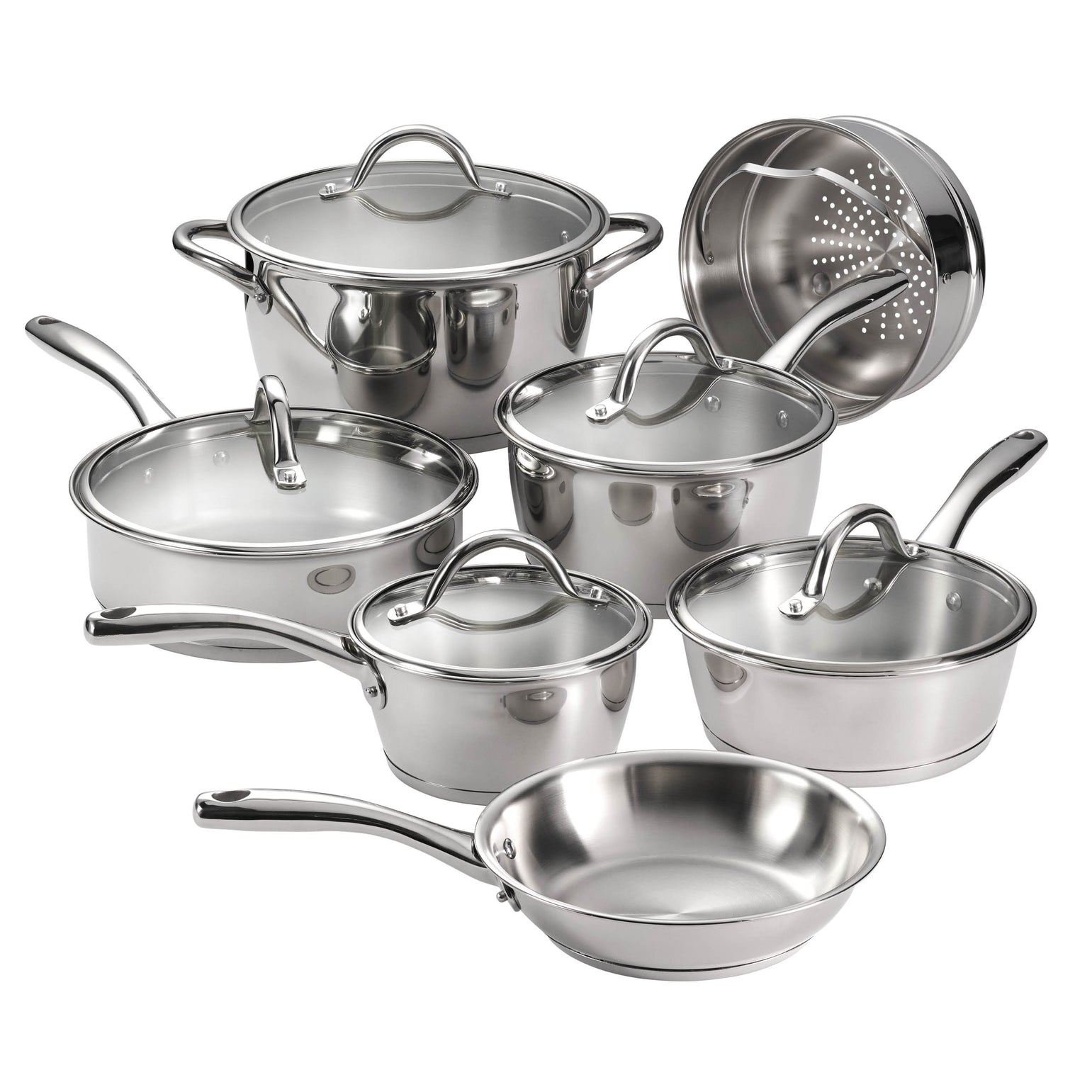 Tramontina Professional 7-Piece Stainless Steel Cookware Set