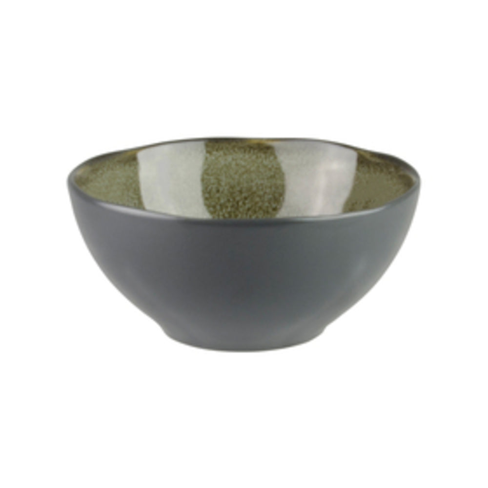 Longfine Uniq Green and Grey Round Rice Bowl
