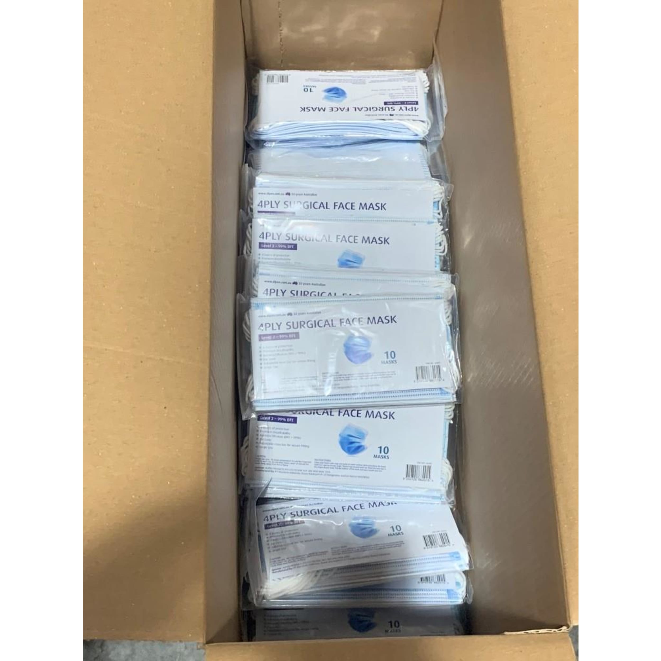Catering Collection Face Masks 4ply Level 2 (10 Pack)