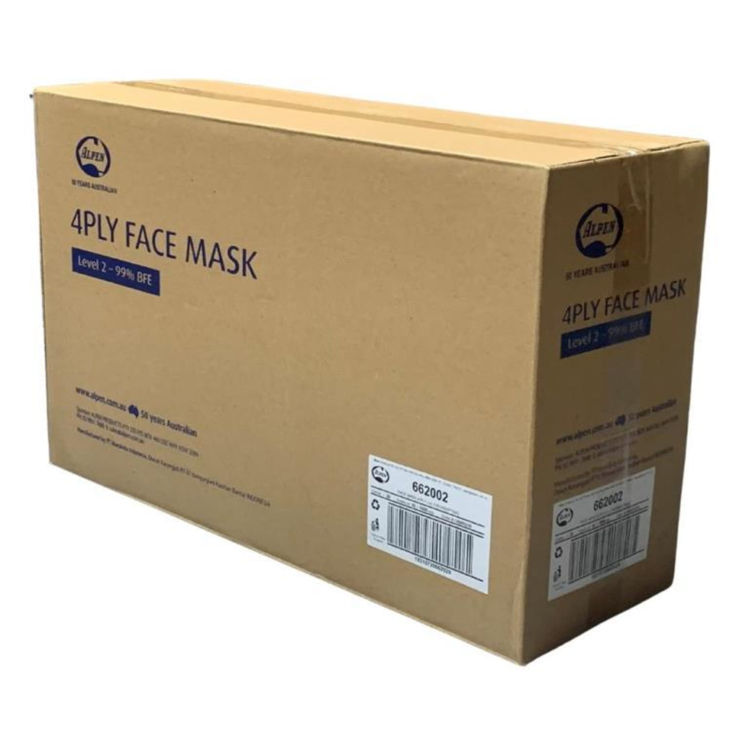 Catering Collection Face Masks 4ply Level 2 (50 Pack)