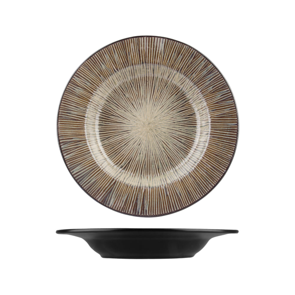 Longfine Uniq Zulu Wide Rim Pasta Bowl
