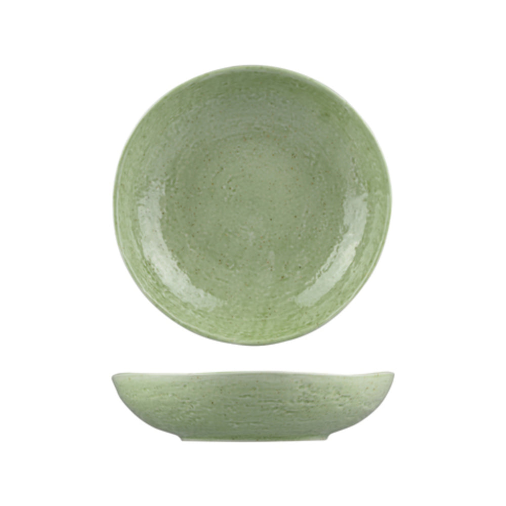 Longfine Uniq Jade Green Round Bowl