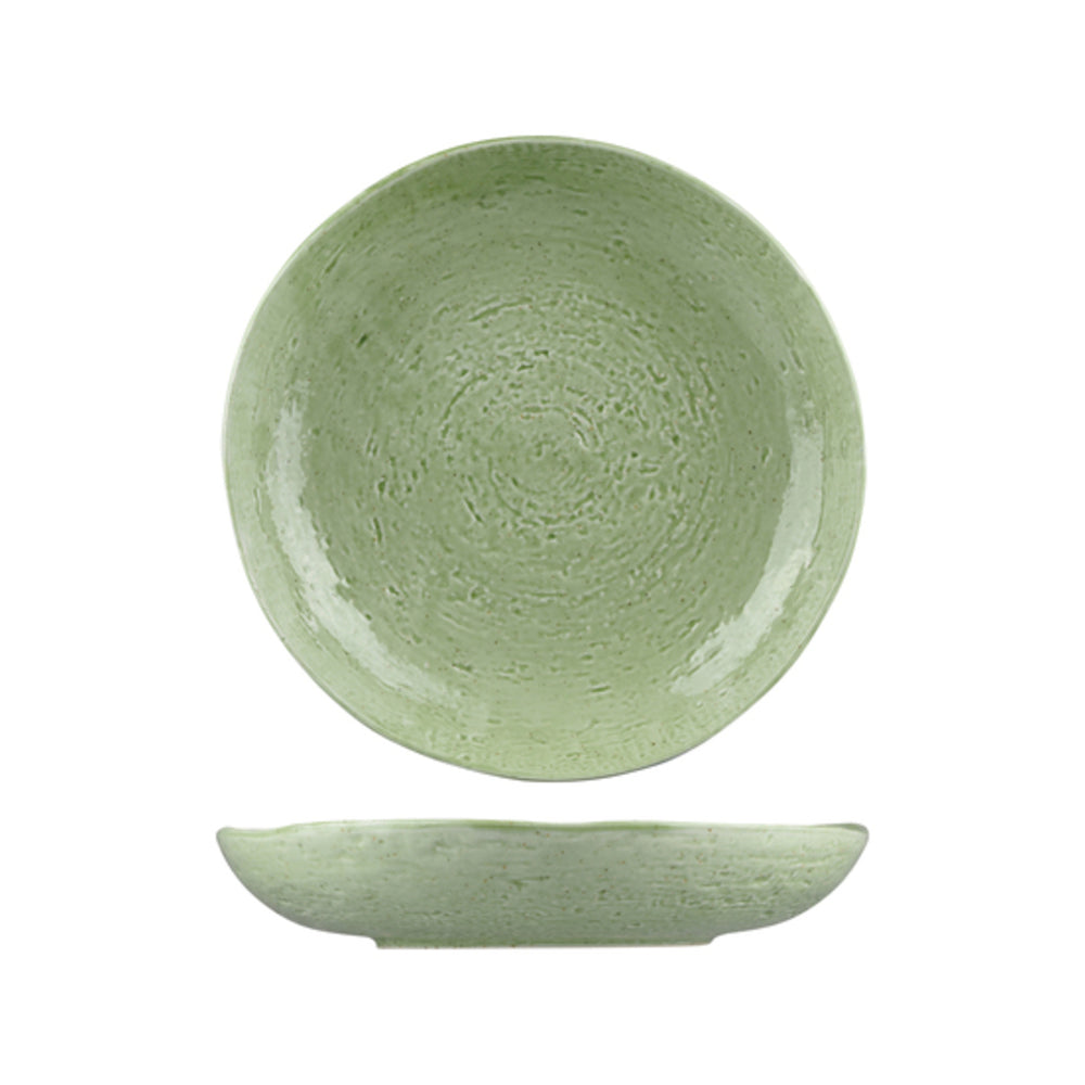 Longfine Uniq Jade Green Round Bowl
