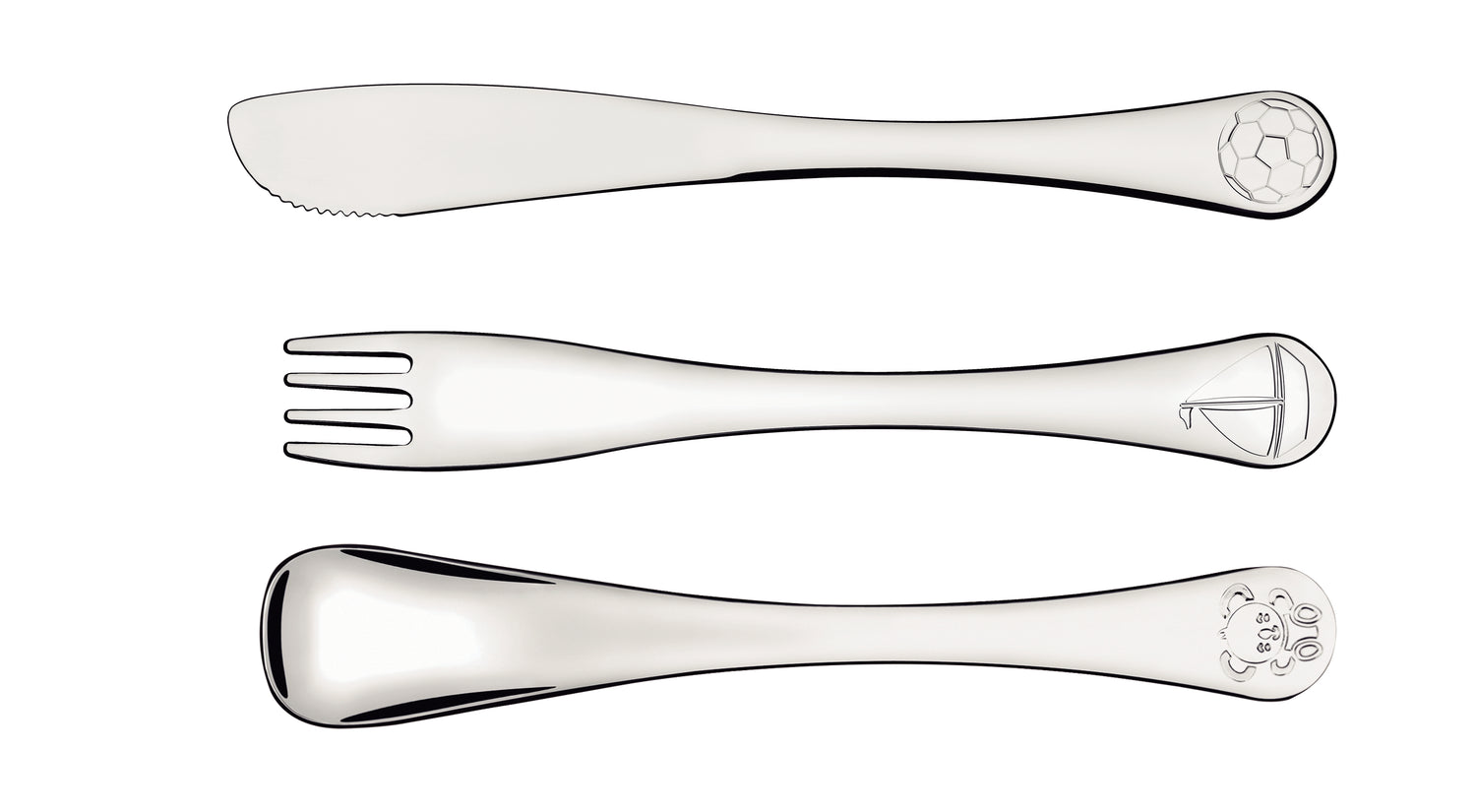 Tramontina Le Petit Stainless Steel Children's Cutlery Set - 3 Pc Set